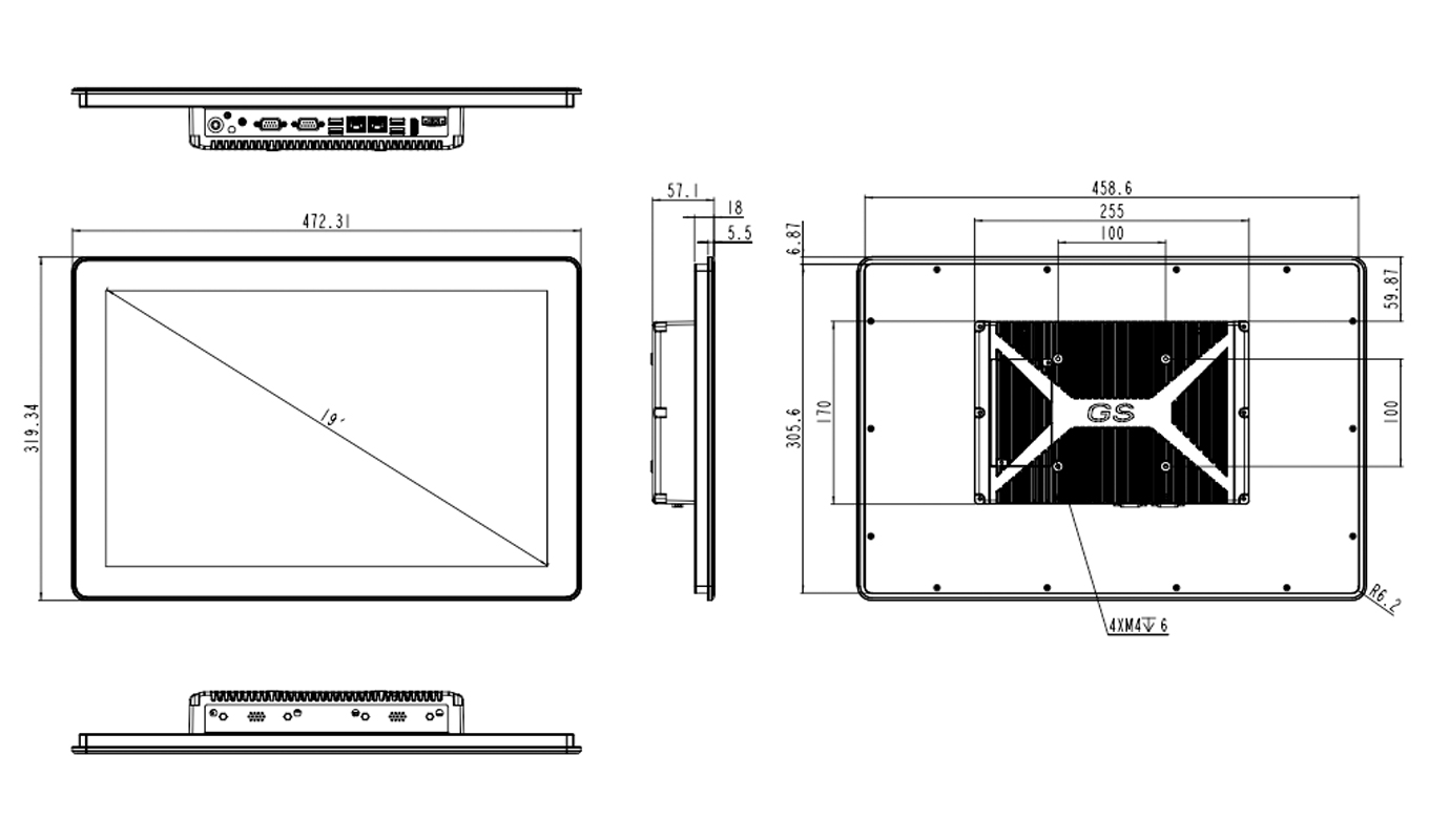 Dimension_of_19_Inch_Intel_Celeron_J6412_Cableless_Capacitive_Panel_PC.jpg